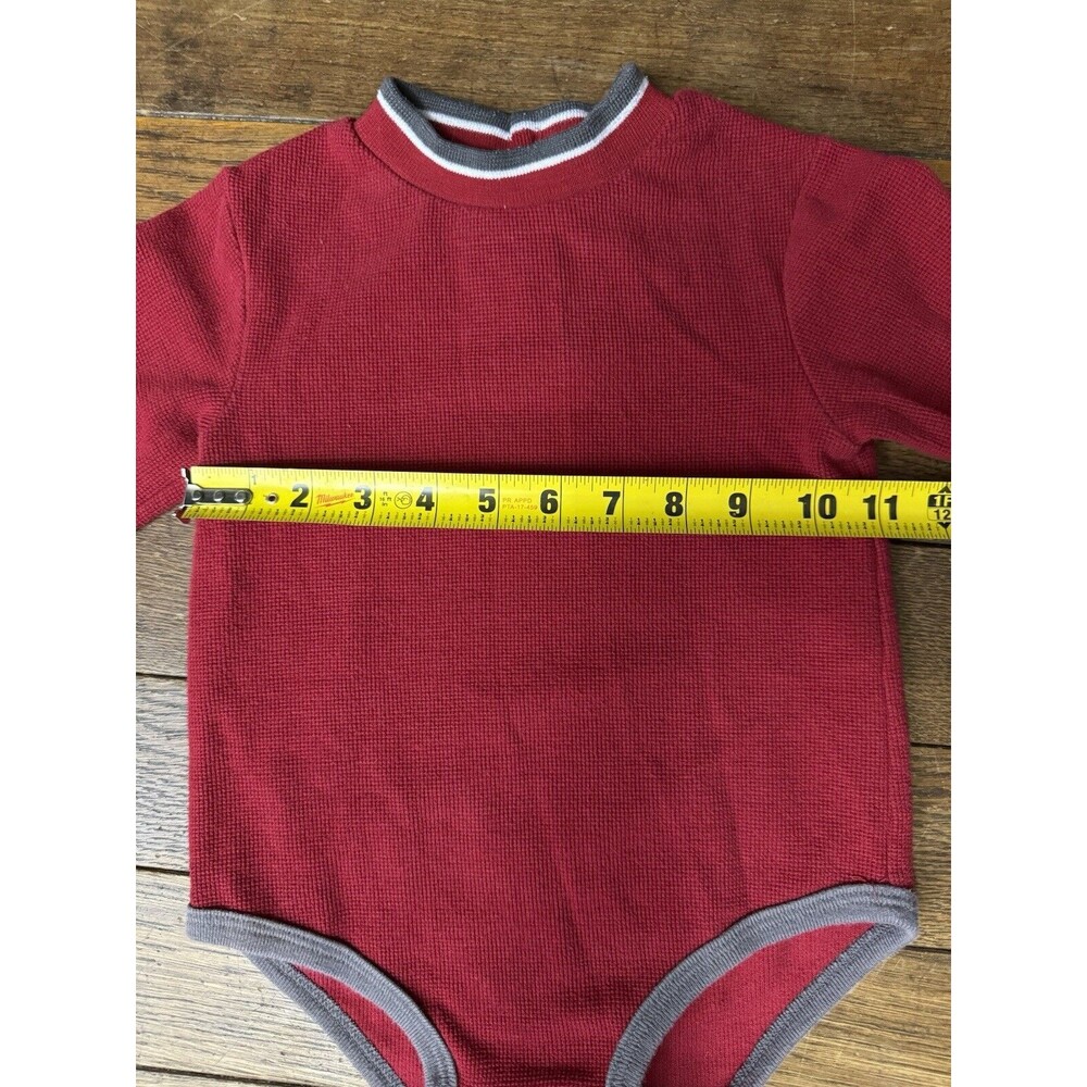 Vintage Sesame Street Jumper | Red Thermal Material | 90s Toddler Outfit - Picture 5 of 8